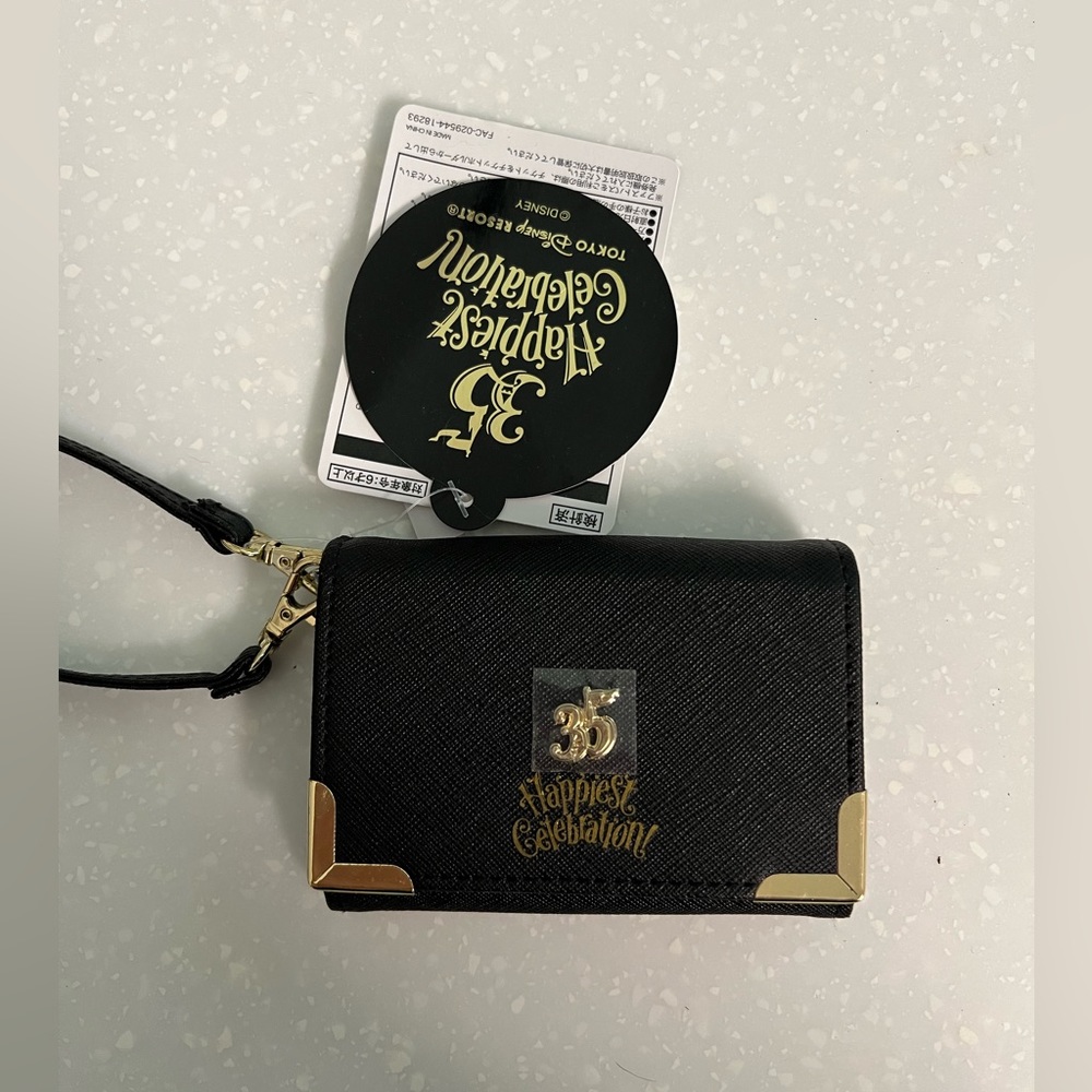 Tokyo Disney 35th Anniversary Black Wallet
